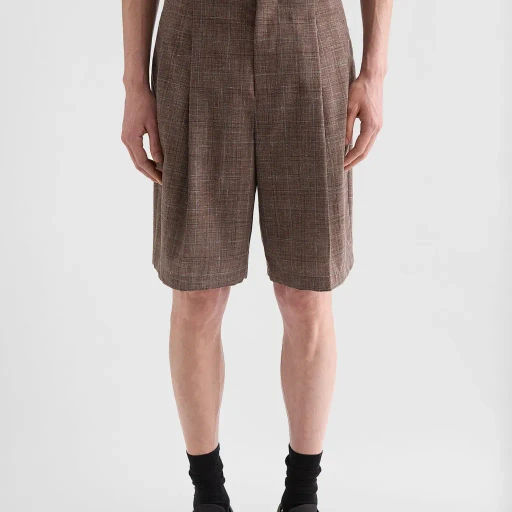 Flamé Wool Blend Shorts