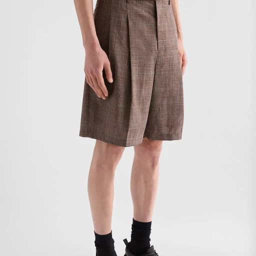 Flamé Wool Blend Shorts