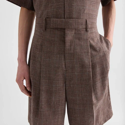 Flamé Wool Blend Shorts