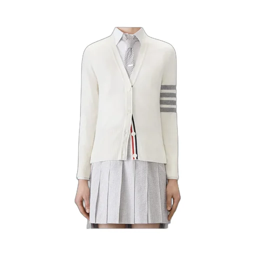 Classic Cashmere 4-Bar V-Neck Cardigan