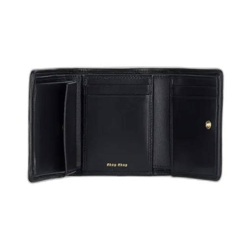 Miu Miu Matelassé Logo-Lettering Wallet