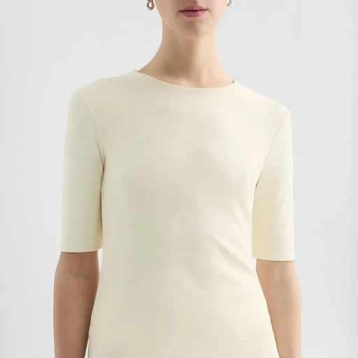 Fluid Viscose Crew-Neck T-Shirt