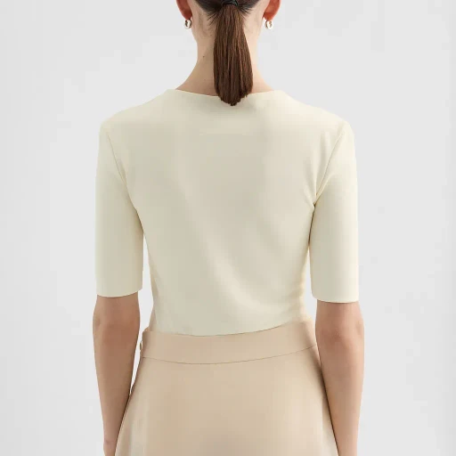 Fluid Viscose Crew-Neck T-Shirt