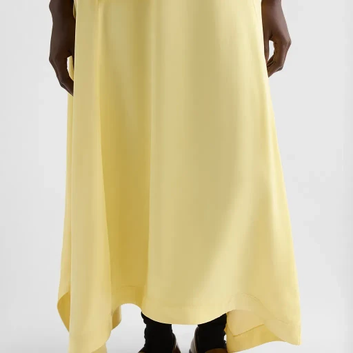 Fluid Viscose Ruffle Dress