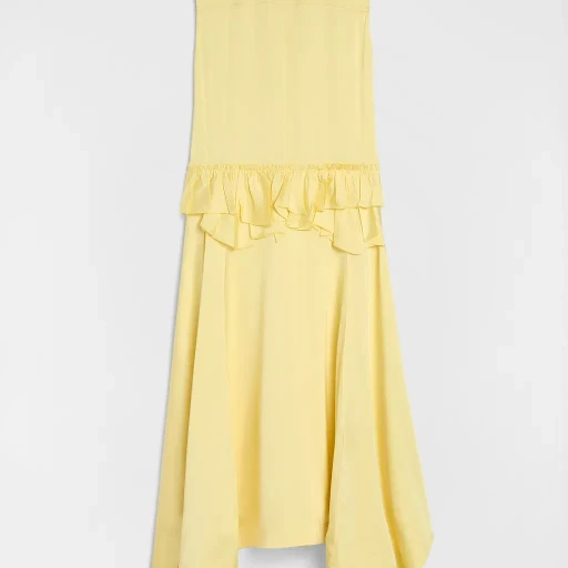 Fluid Viscose Ruffle Dress