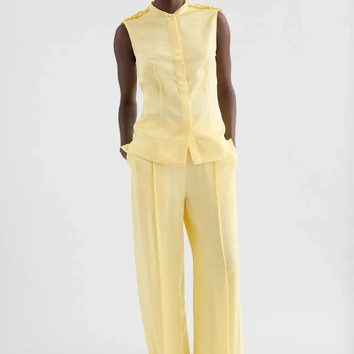 Fluid Viscose Ruffle Top