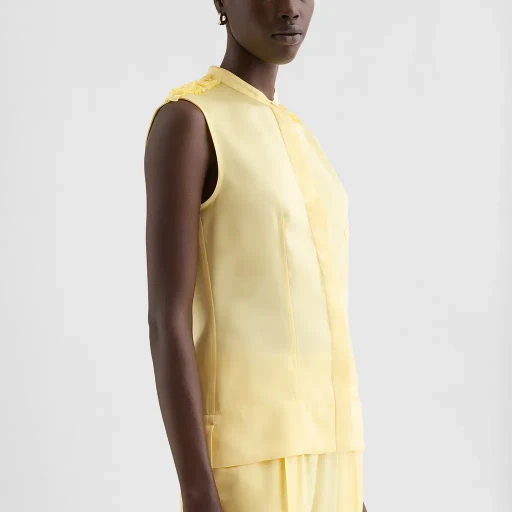 Fluid Viscose Ruffle Top