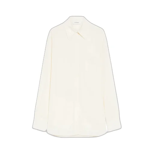 Sportmax Tonale Curved Hem Button-Up Shirt