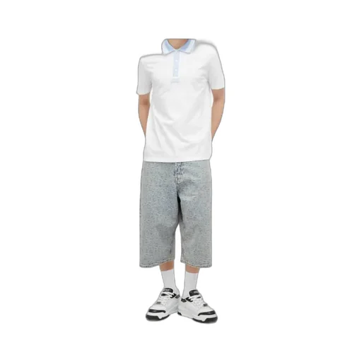 Versace Logo-Embroidered Short-Sleeved Polo Shirt