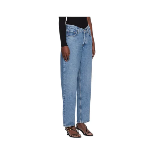 Agolde Mid Rise Straight Leg Jeans