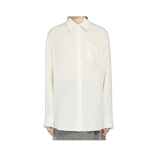 Sportmax Tonale Curved Hem Button-Up Shirt