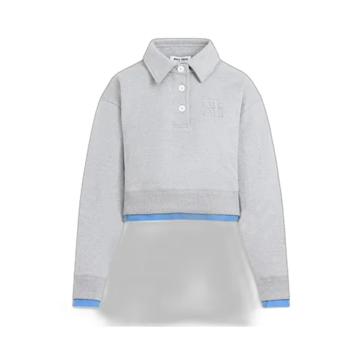 Cotton Fleece And Poplin Sweatshirt