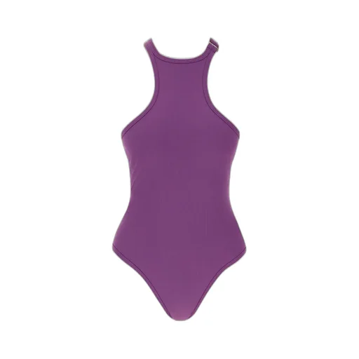 Racerback Fine-Ribbed Swimsuit