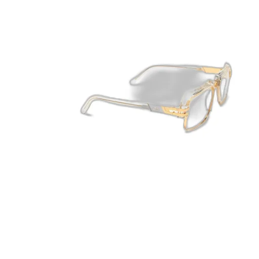 Transparent-Design Logo-Engraved Glasses