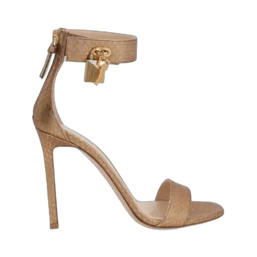 Tom Ford Padlock Detailed Ankle Strap Sandals