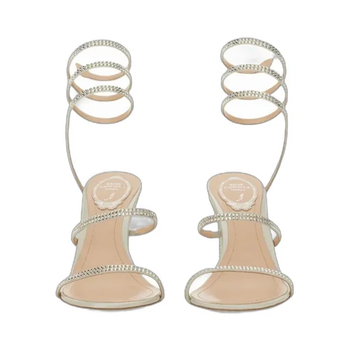 Ren Caovilla Embellished Ankle Strap Sandals