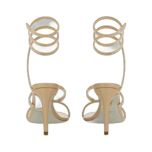 Ren Caovilla Embellished Ankle Strap Sandals