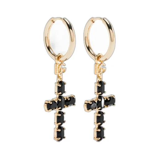 Dolce & Gabbana Crosses Embellished Hoop Earrings