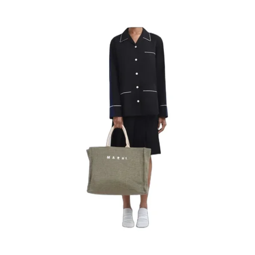 Marni Logo Embroidered Top Handle Bag