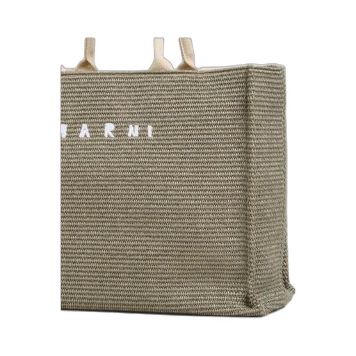 Marni Logo Embroidered Top Handle Bag