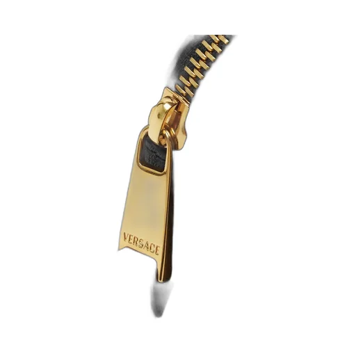 Versace Logo-Lettering Zipped Shoulder Bag
