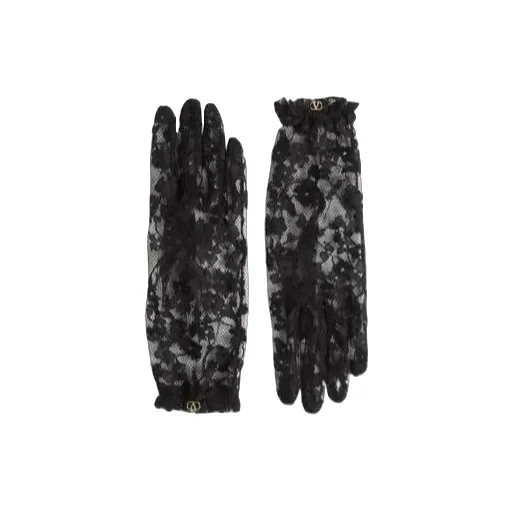 Valentino Vlogo Plaque Lace Gloves