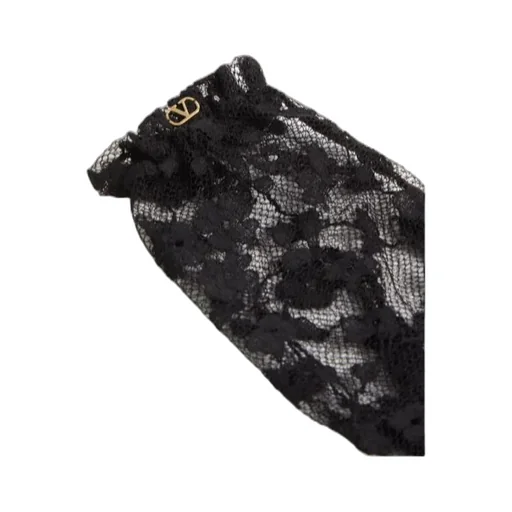 Valentino Vlogo Plaque Lace Gloves