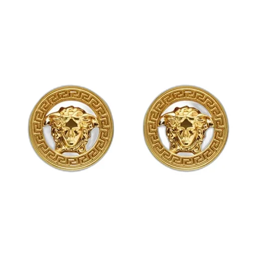 Versace Medusa Head Logo-Engraved Earrings
