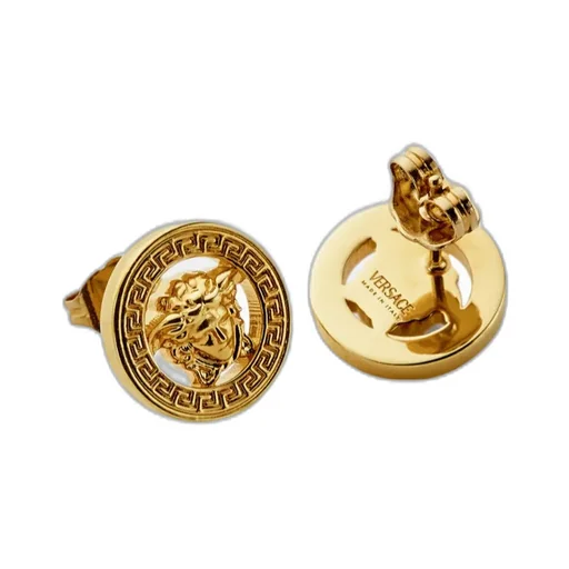 Versace Medusa Head Logo-Engraved Earrings