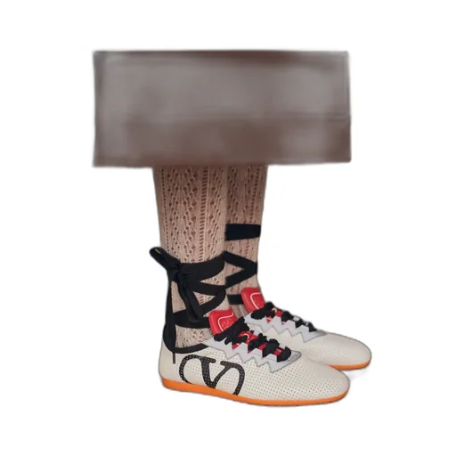 Valentino Garavani Logo Printed Lace-Up Sneakers