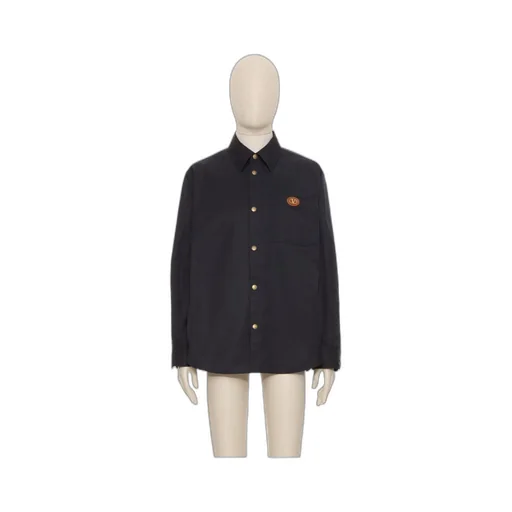 Valentino Vlogo Signature Button-Up Shirt Jacket