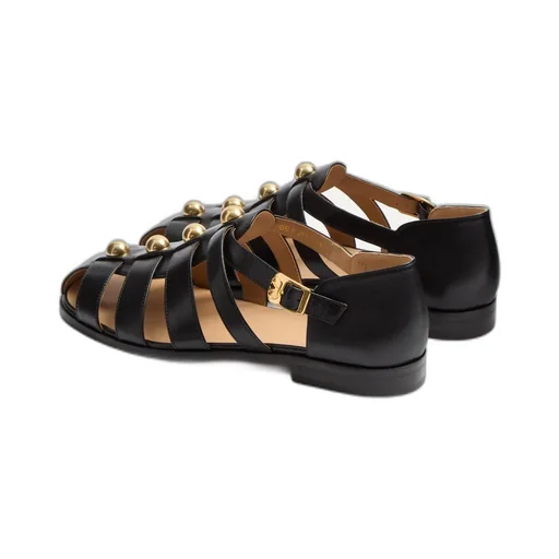 Valentino Stud Embellished Side Buckled Sandals