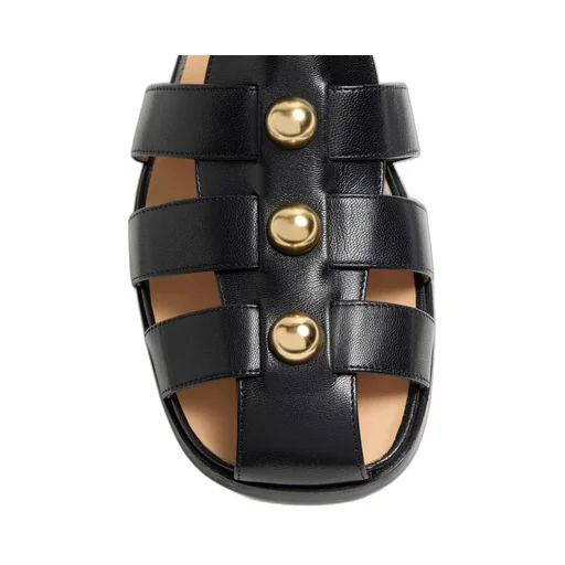 Valentino Stud Embellished Side Buckled Sandals
