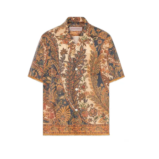 Valentino All-Over Patterned Button-Up Shirt
