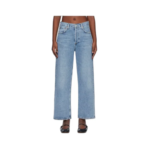 High Waist Denim Trousers