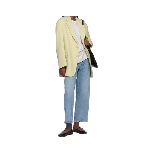 High Waist Denim Trousers