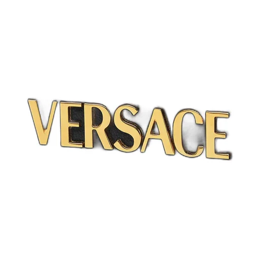 Versace Logo Plaque Foldover Top Shoulder Bag