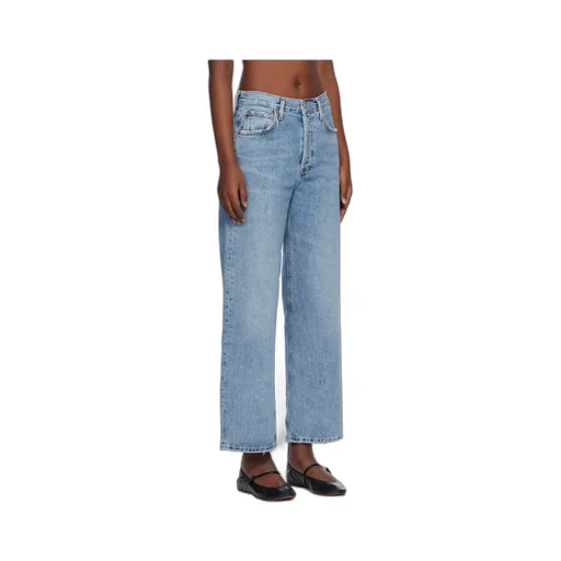 High Waist Denim Trousers