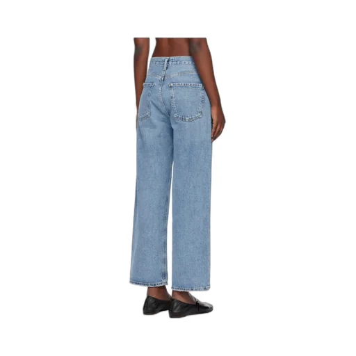 High Waist Denim Trousers