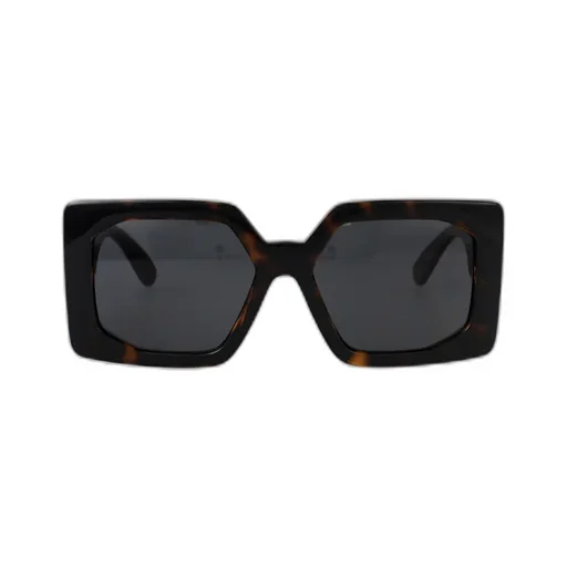 Engraved-Medusa Plaque Sunglasses
