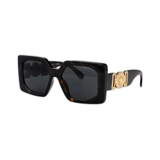 Engraved-Medusa Plaque Sunglasses