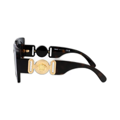 Engraved-Medusa Plaque Sunglasses