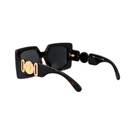 Engraved-Medusa Plaque Sunglasses