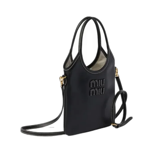Miu Miu Logo-Detailed Shopping Bag