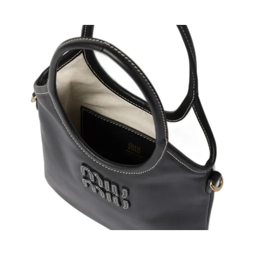 Miu Miu Logo-Detailed Shopping Bag