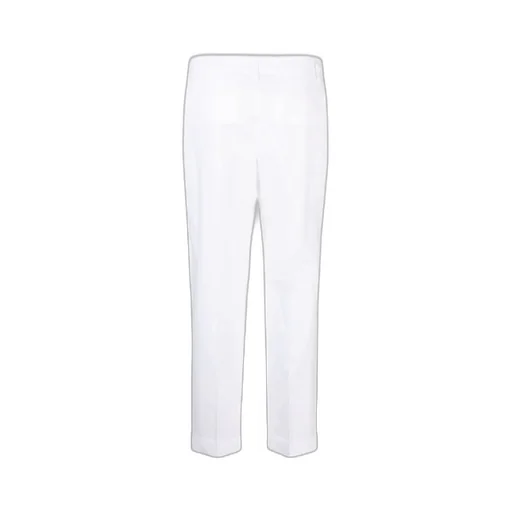 High-Waisted Cotton Tailored Trousers