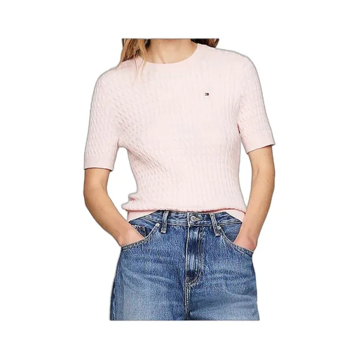 Cable Knit Short Sleeve Jumper