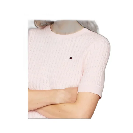 Cable Knit Short Sleeve Jumper