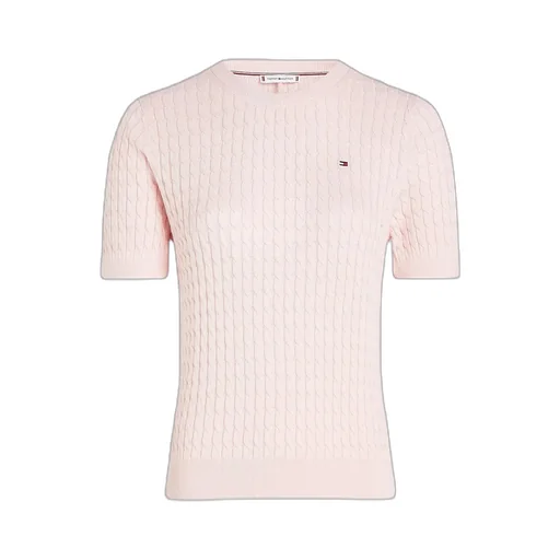 Cable Knit Short Sleeve Jumper