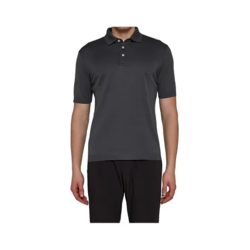 Herno Short-Sleeved Knitted Polo Shirt